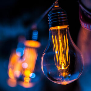 Image of glowing lightbulb