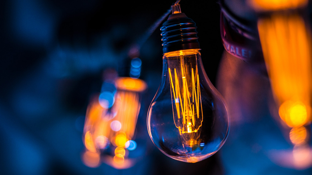 Image of glowing lightbulb